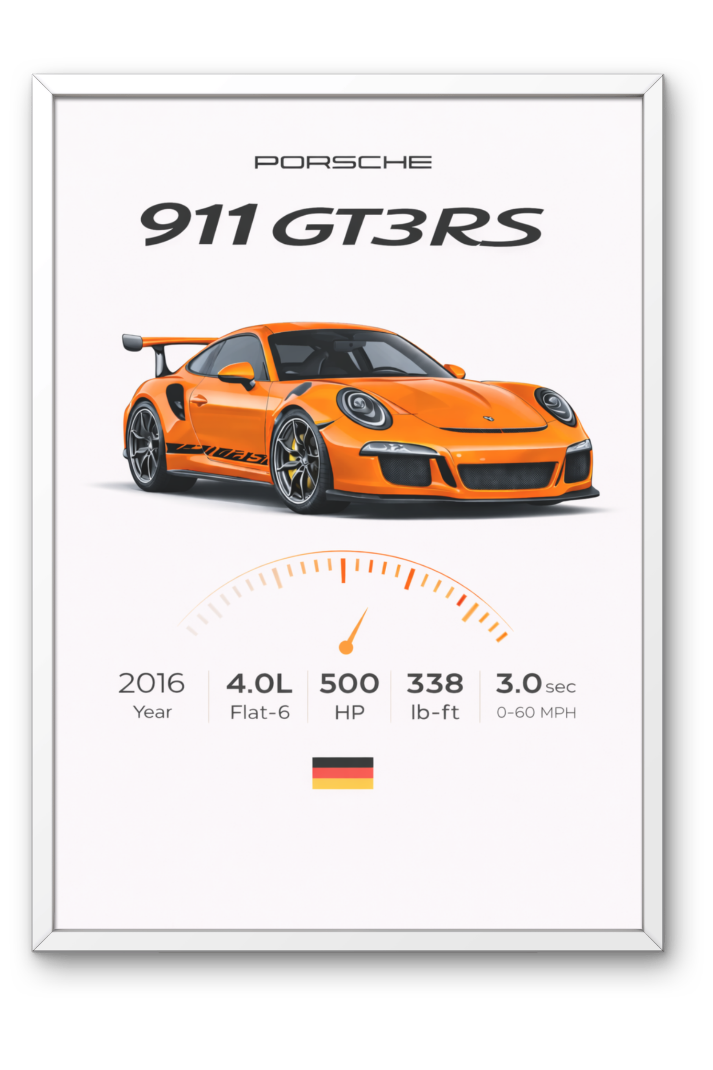 Porsche GT3RS Poster